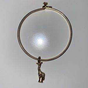 GOLD GIRAFFE CHARM BRACELET